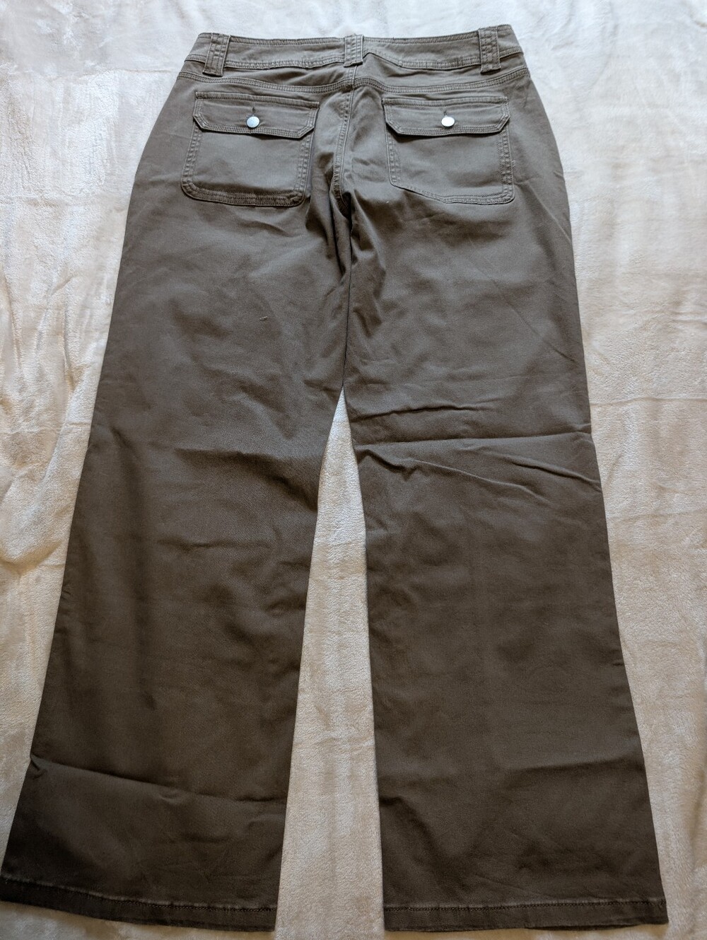 Flamingals Straight Leg Mid Rise Solid Seam Front Pants NWT Women's XL - Picture 3 of 5